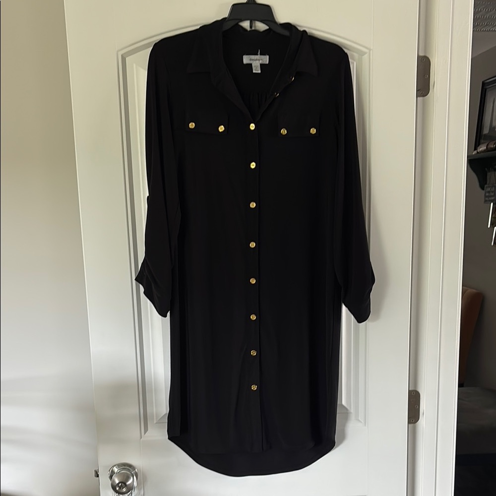 Dressbarn Black Shirt Dress